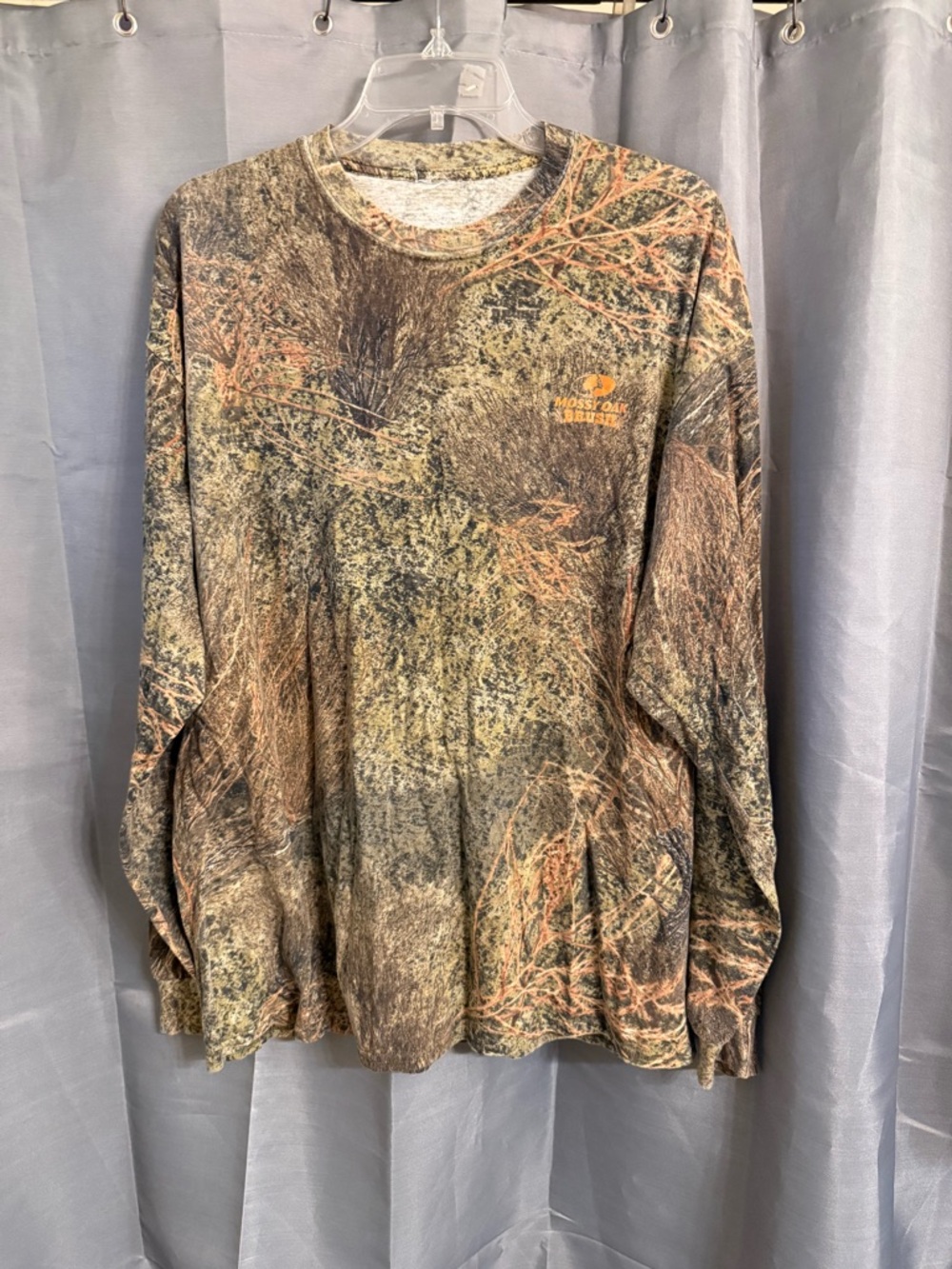 Mossy Oak Long Sleeve Camo Tee — Brown, Green & Tan